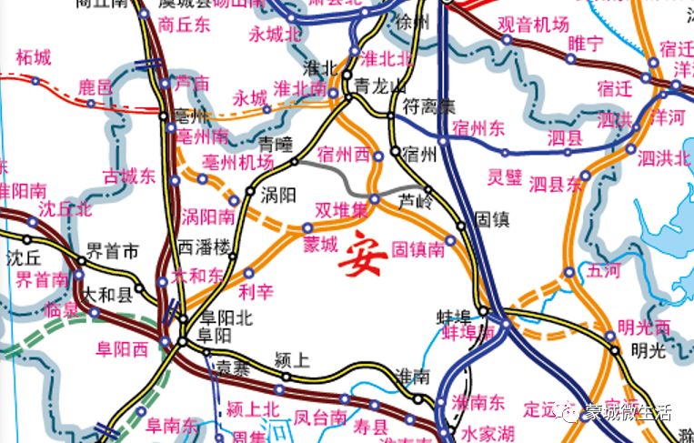 淮宿阜高铁线路图图片