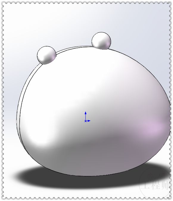 原创用solidworks画一个绿皮猪