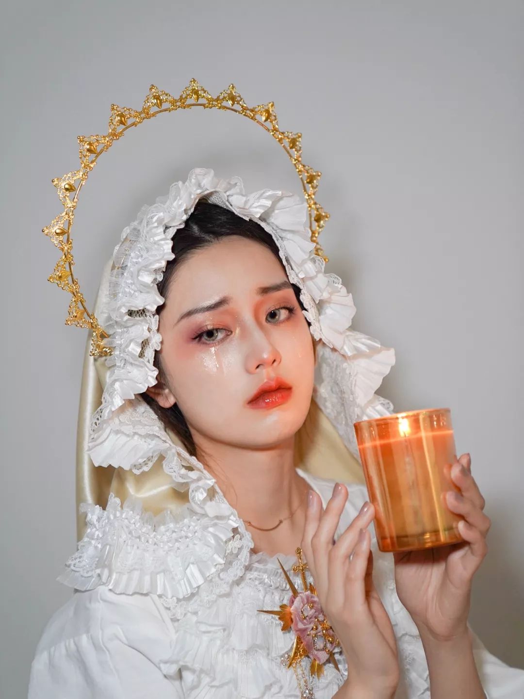 哭泣的圣母玛利亚// 据说灵感来源于圣母妆容哭泣のpart.