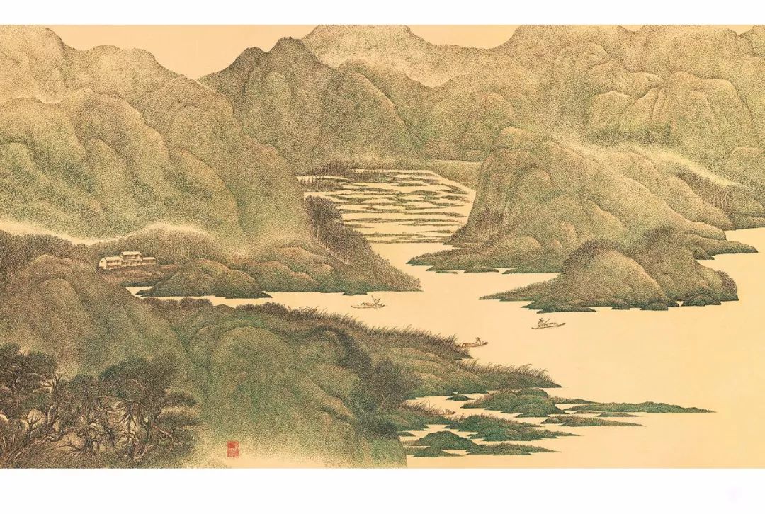 八百里瓯江一卷藏温州画家侯传芳钢笔画长卷将在杭首展