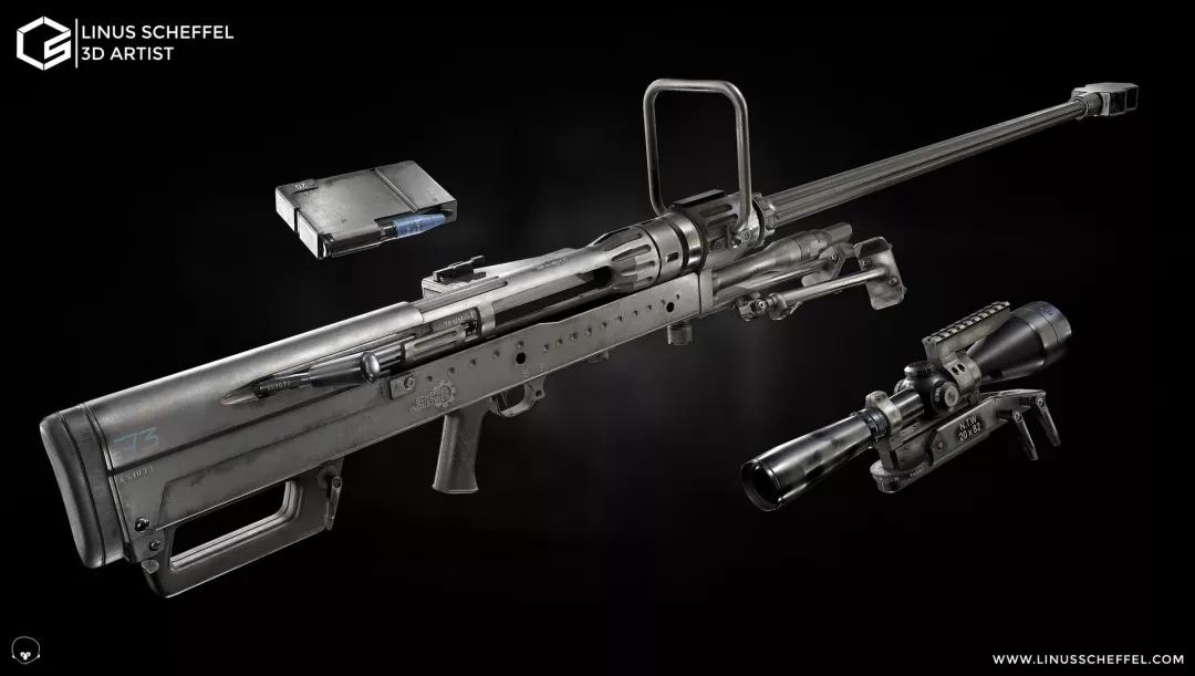 什么上千张枪械模型素材免费领