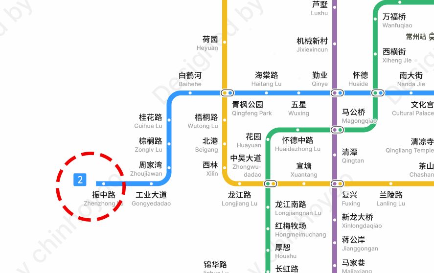 常州地铁2号线路线图图片