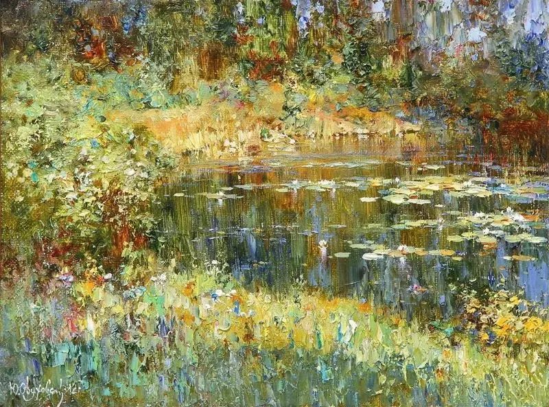 浪漫主义情怀的风景油画忍不住多看几眼