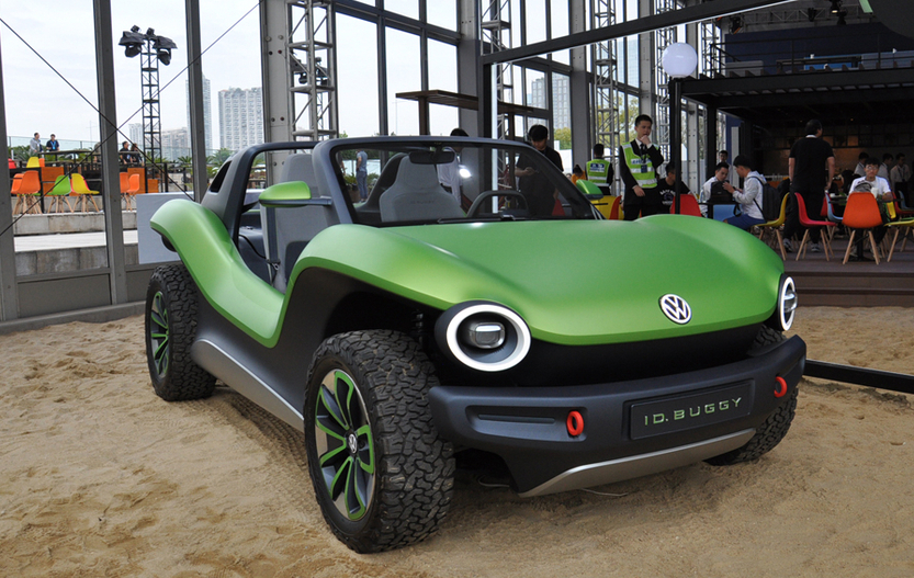 大众idbuggy概念车国内首次亮相像是一款玩具车