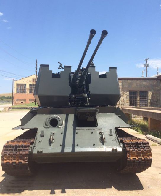 解放军版魔改t34上打飞机下打步兵为何现身美国阿伯丁