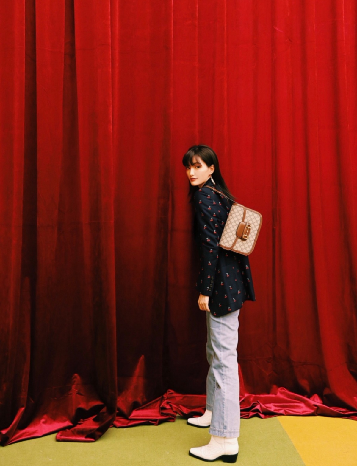 gucci 1995 horsebit bag马衔扣手袋肖战同款浓浓中古复古风