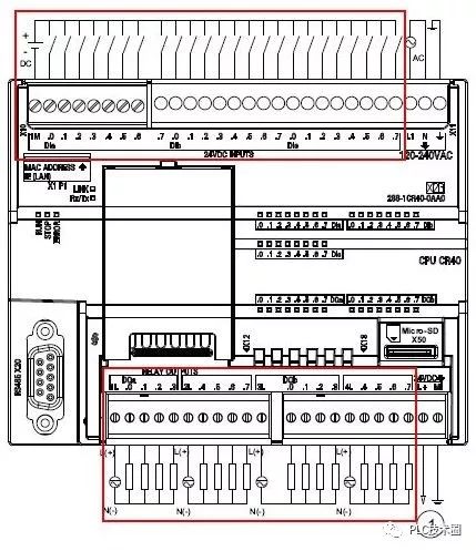 西門子plcs7200smart系列接線圖