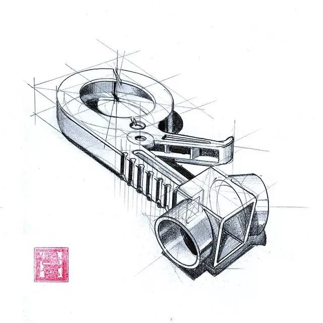 「远川绘-手绘素材第327天」产品手绘中的透视圆