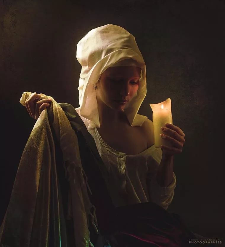 少女的阴柔之美如同古典油画