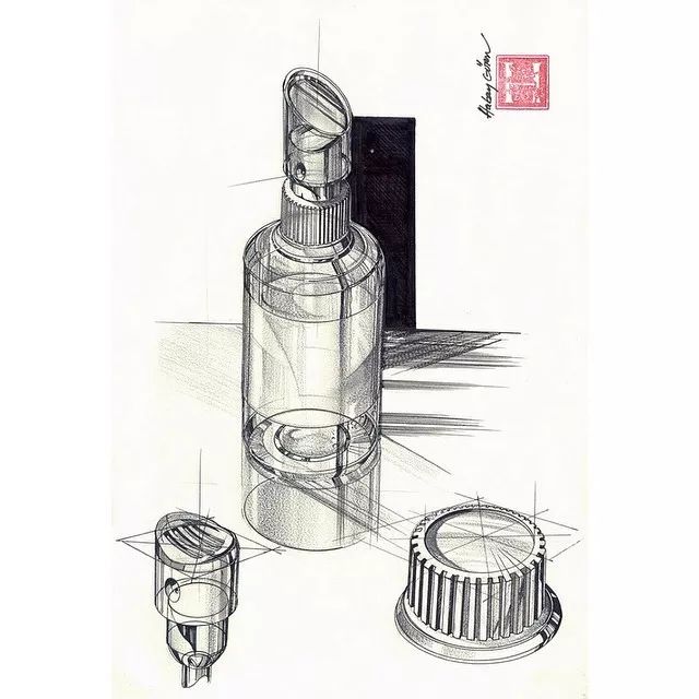 「远川绘-手绘素材第327天」产品手绘中的透视圆