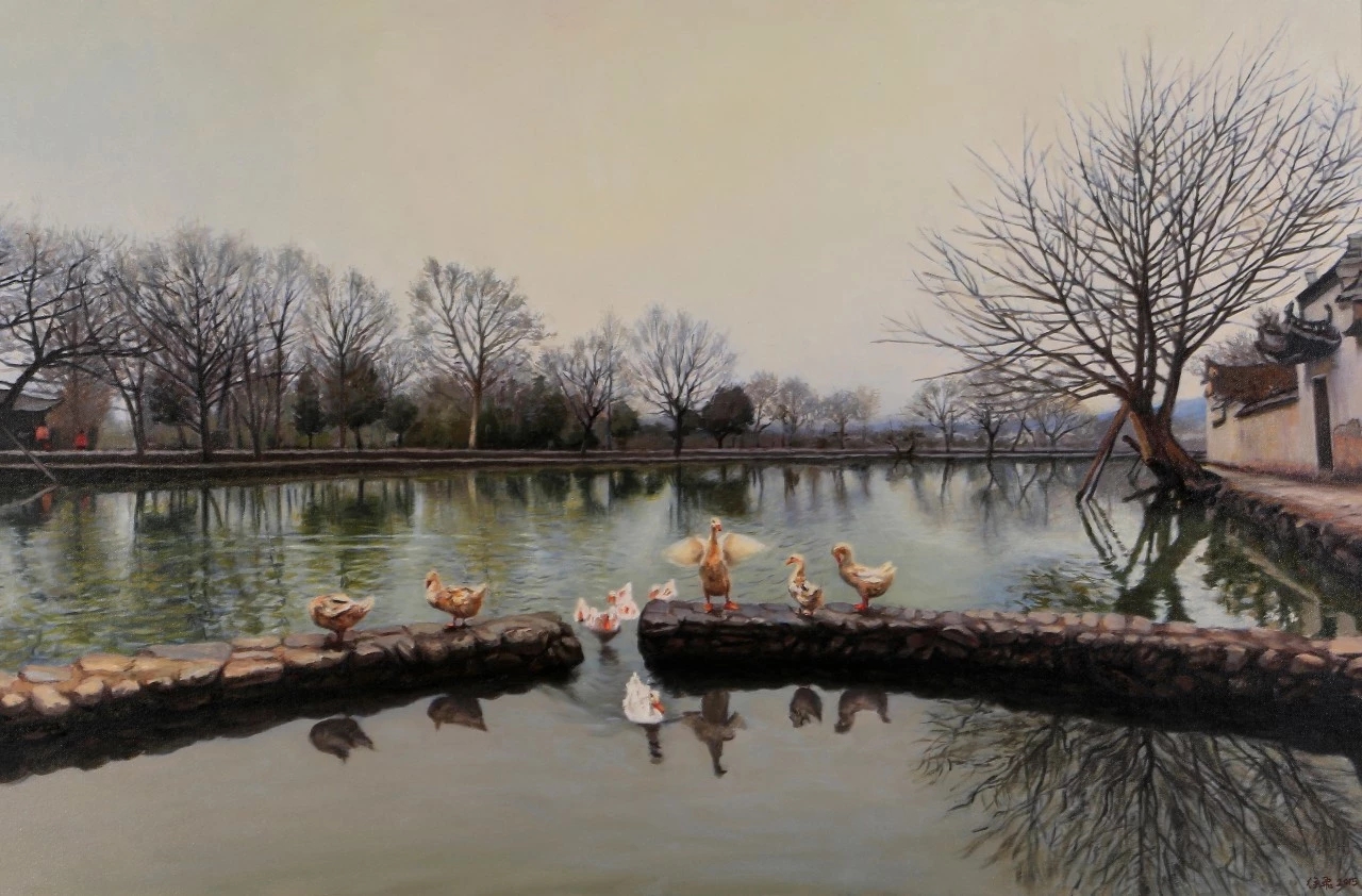 花一同艺术中心自然之声徐飞油画展