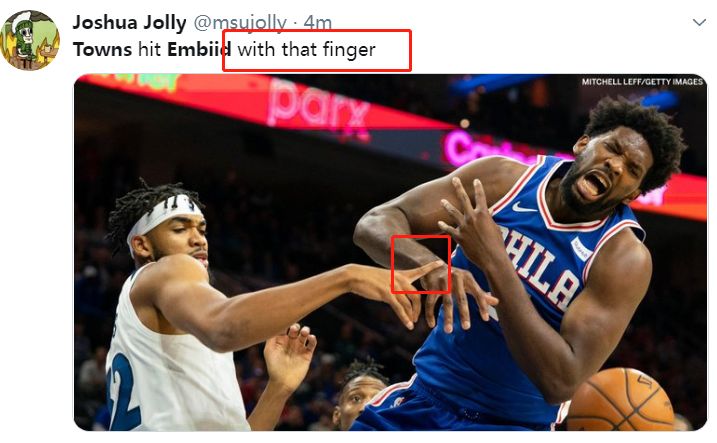 第一中锋之争以打架被驱逐告终恩比德更欠揍唐斯真委屈