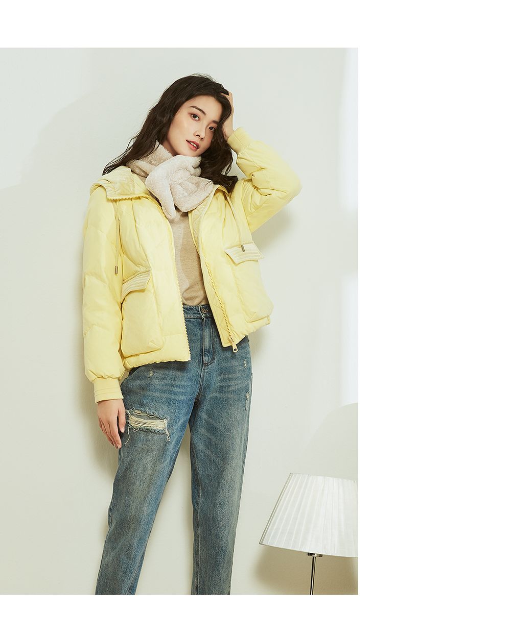 justzzu羽绒服减龄保暖自带高级感