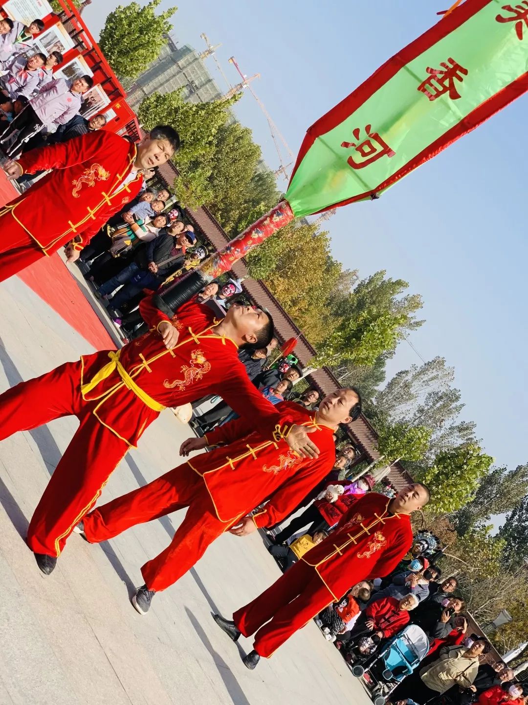安头屯中幡,黄漕飞叉,胜芳同义高跷现场表演本次会演活动由文化和旅游
