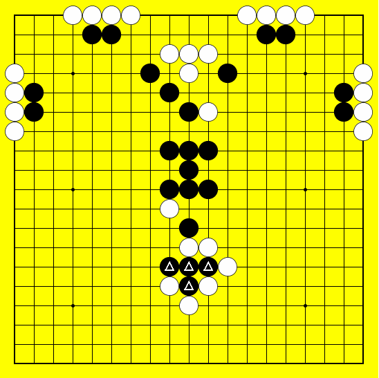 围棋趣味心形征子