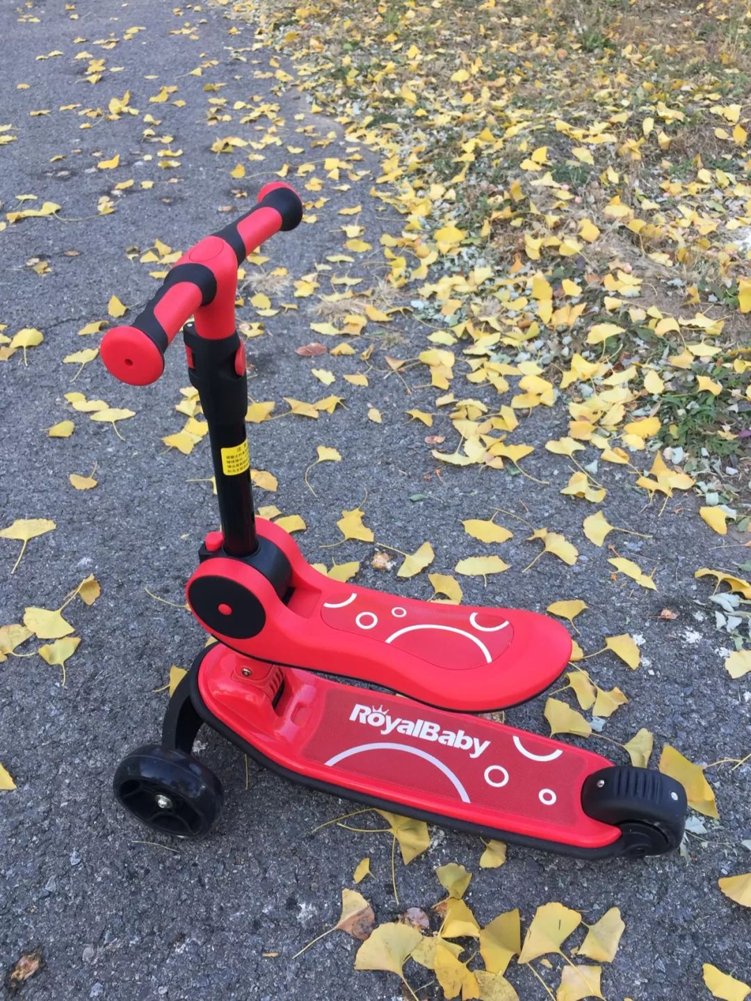 优贝折叠二合一儿童滑板车配特斯拉正合适