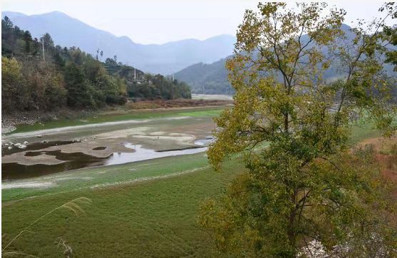 在挂车山的牯牛背水库演绎着红尘最美的山水故事.