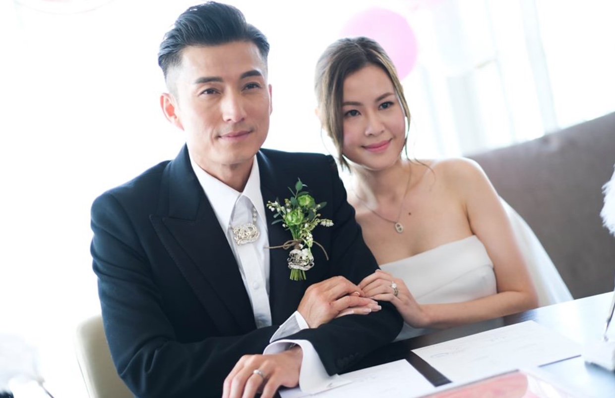 tvb艺人陈山聪今日迎娶相恋五年的圈外女友我会牵着你的手走到白头