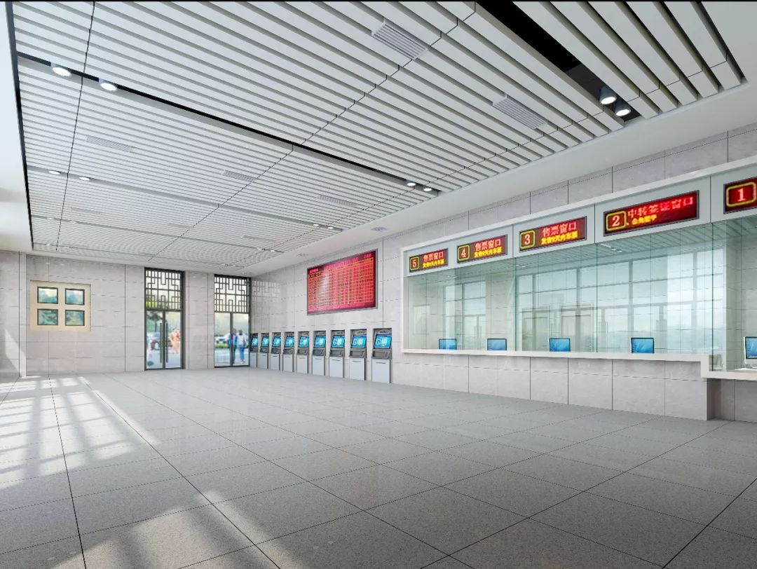 全站共设4个人工售票窗,9台自动售(取)票机,将进一步改善旅客候乘体验