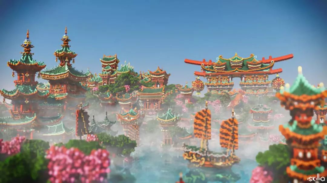 我的世界东方魅力神作看完这些才知道中式建筑为何碾压城堡
