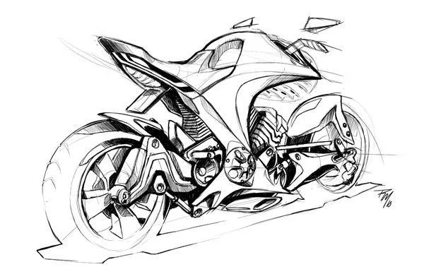 摩托车手绘线条练习