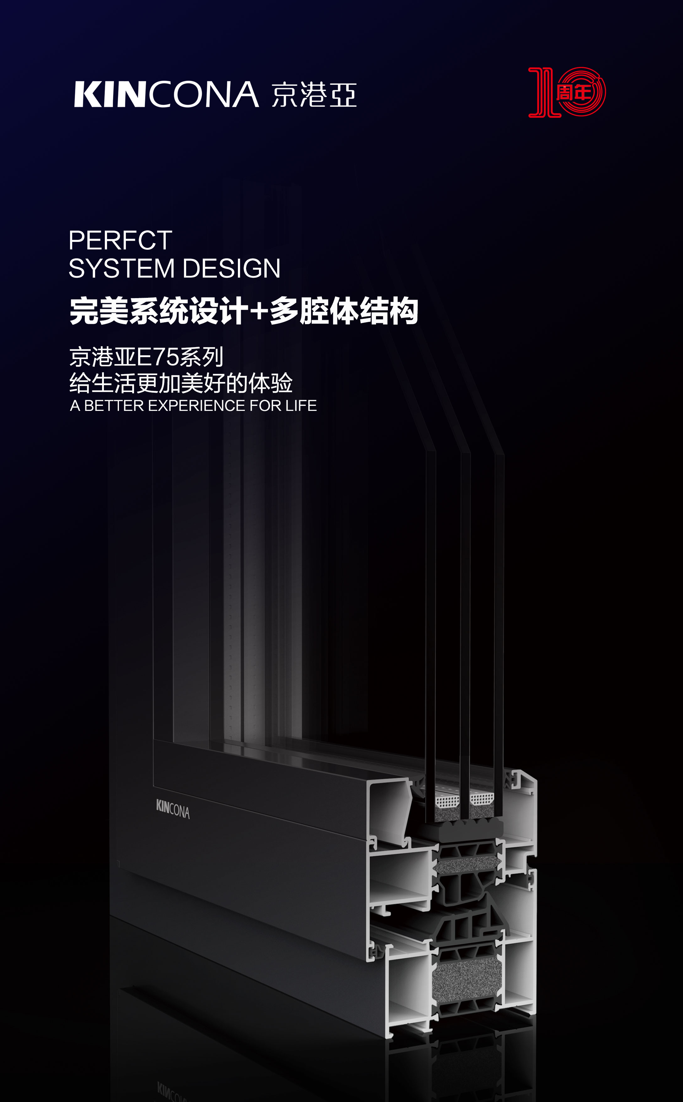 京港亚e75系统门窗震撼推出十周年重典精品守护美好生活