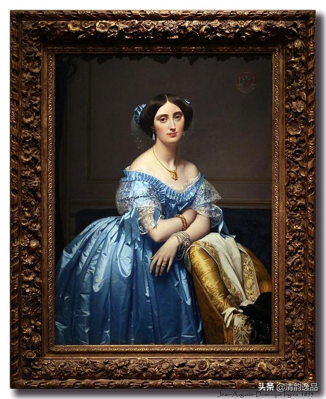 大师作品欣赏——安格尔的《阿尔伯特 德 布洛格丽公主》_lehman