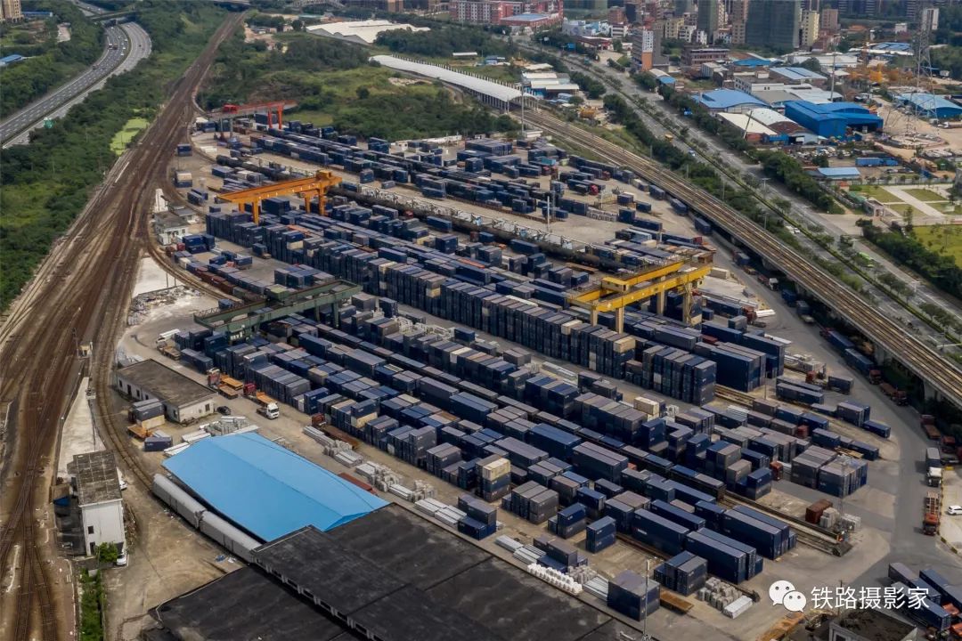 《蓝色海洋》2019年7月,广茂线三水西站铁路集装箱港.