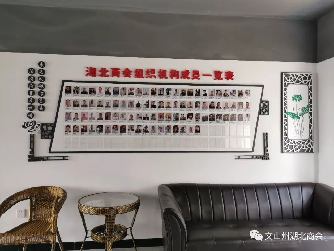 文山州湖北商会文化墙设置完毕