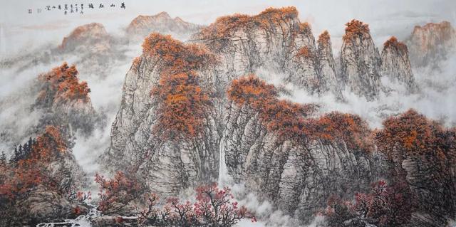 觀陳克永山水畫氣勢蒼茫渾厚博大雄強