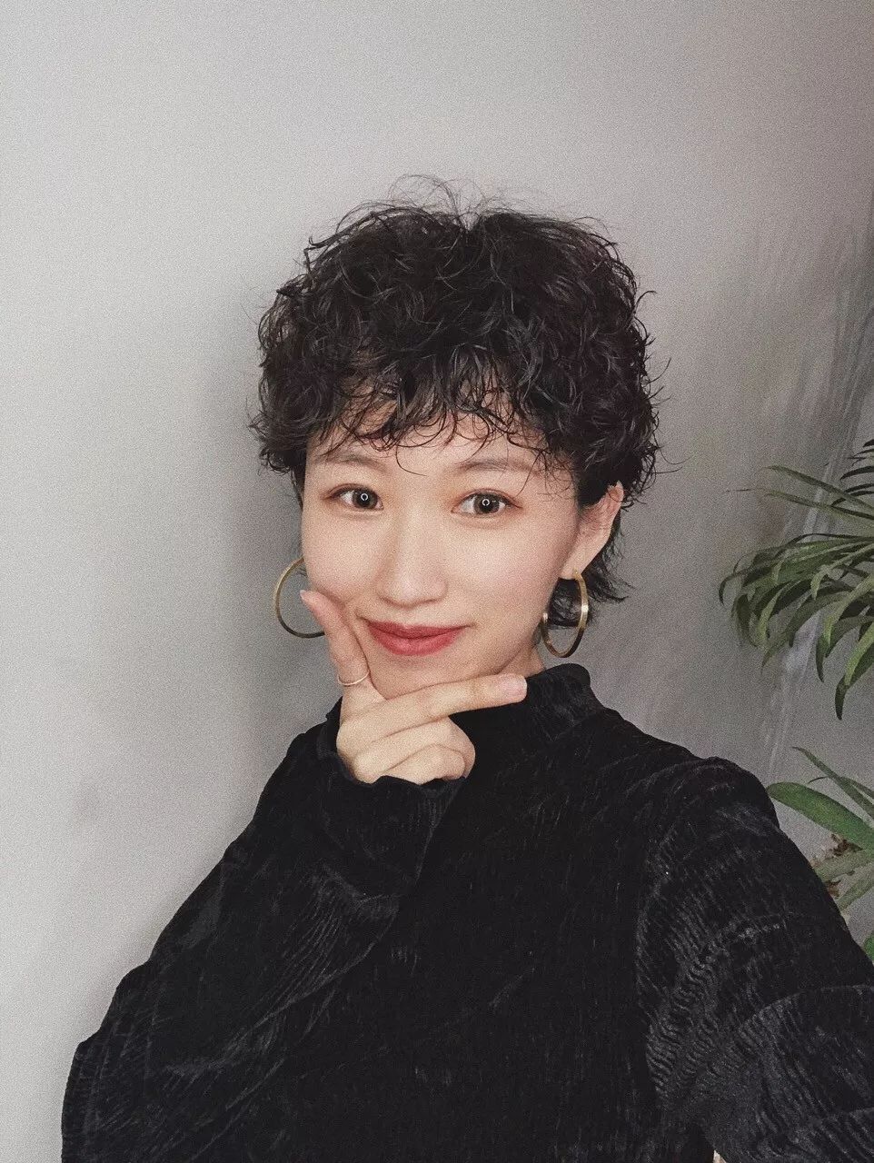 发型欣赏短发羊毛卷