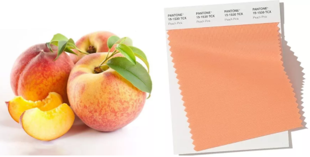 peach pink蜜桃粉pantone 15-1530 tcx粉色水晶戒指粉色钻石吊坠奶油