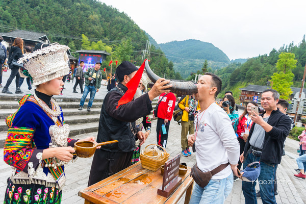 西江千户苗寨,从拦门酒开始,不可错过的那些苗族风情_苗家