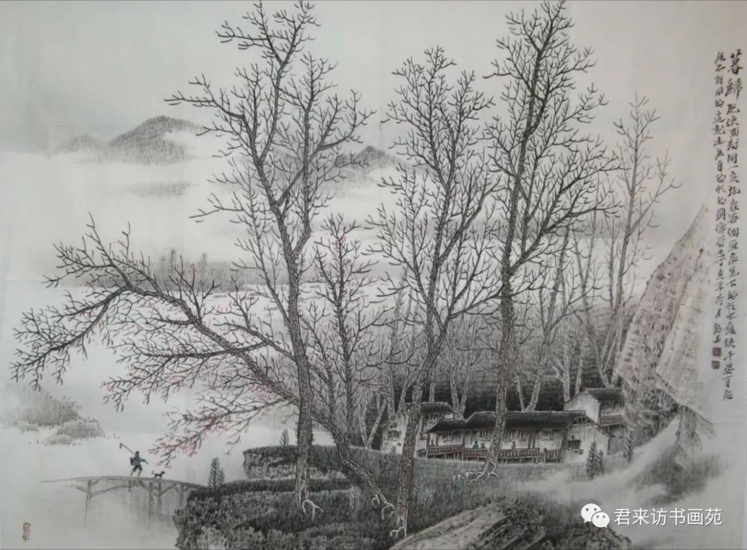 杨熟生工笔山水 —— 细腻空灵