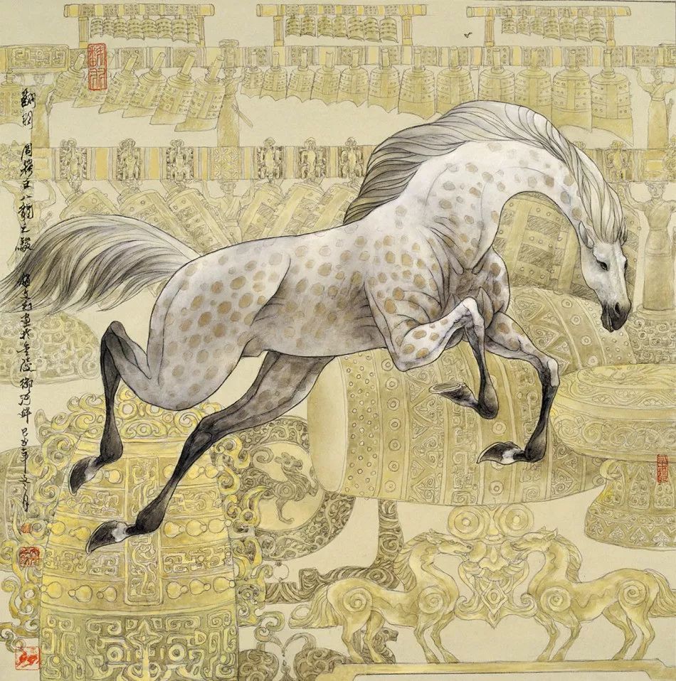 中华一骏赵文元的工笔马艺术85幅