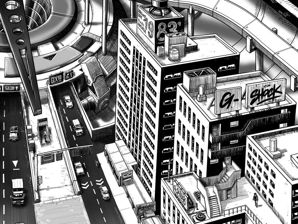 这位小哥全凭一支针管笔画出了史上最牛建筑透视还被lv等大牌抢着合作