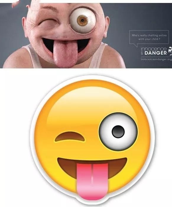 如果emoji表情出现在人的脸上可能就会是这样的._魔性