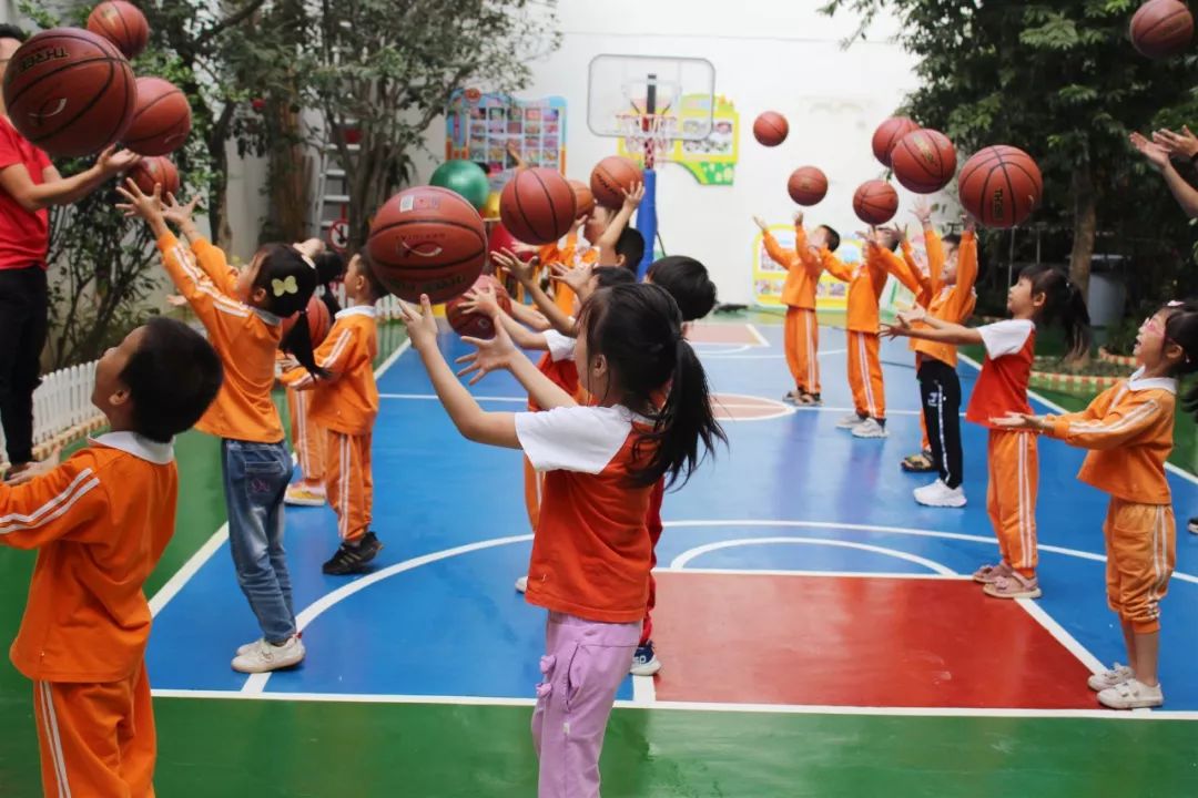 幼儿园篮球特色课美篇图片