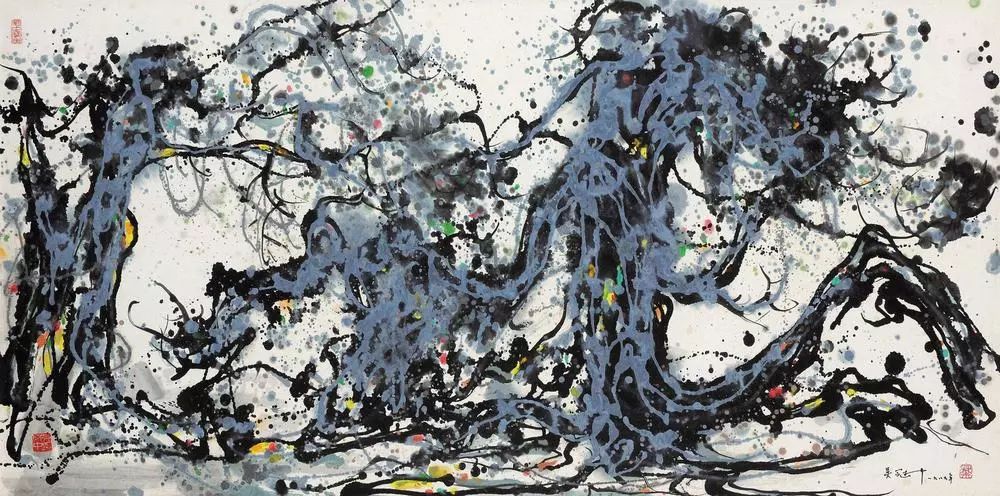 吴冠中画树太美了