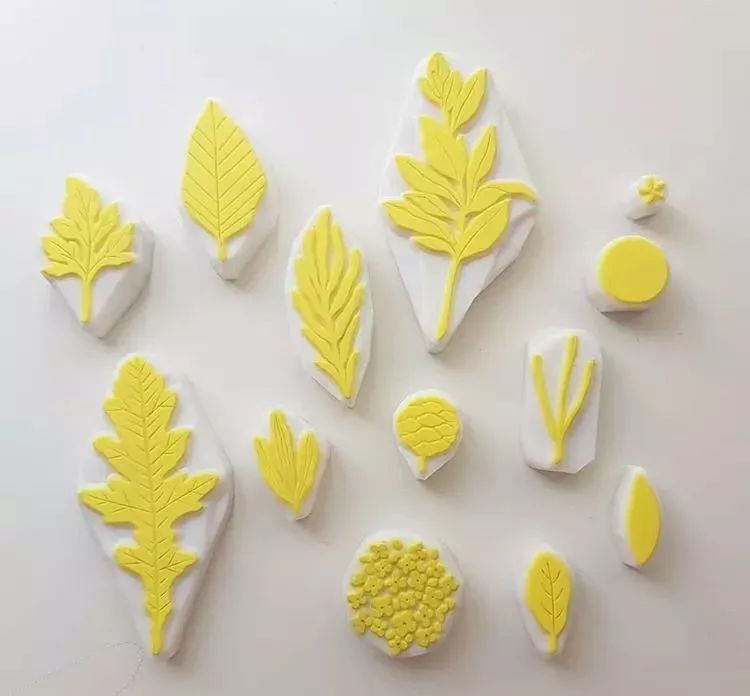 植物花卉の清新橡皮章用巧手留住自然