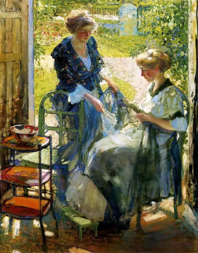 美国印象派画家理查德埃米尔米勒油画作品欣赏