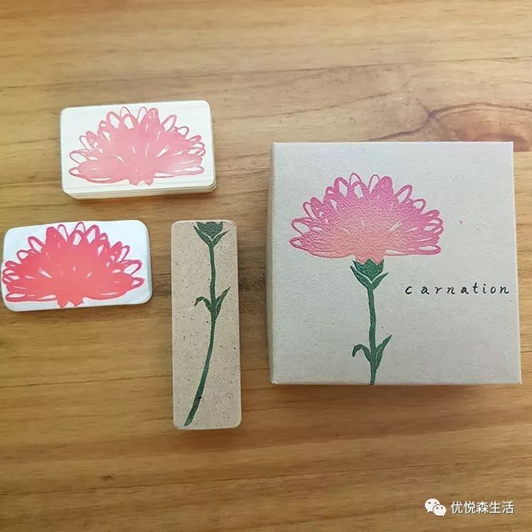 植物花卉の清新橡皮章用巧手留住自然