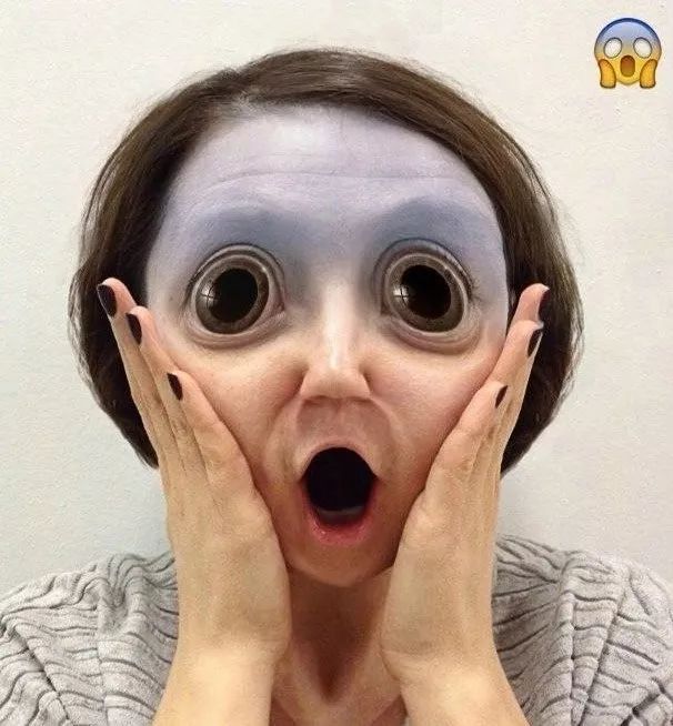 如果emoji表情出现在人的脸上可能就会是这样的._魔性