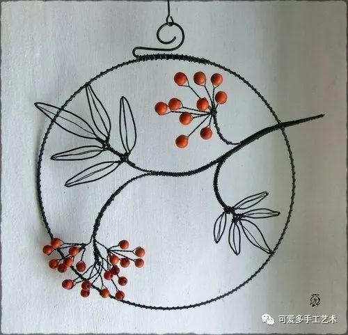 铁丝创意装饰画作品图片