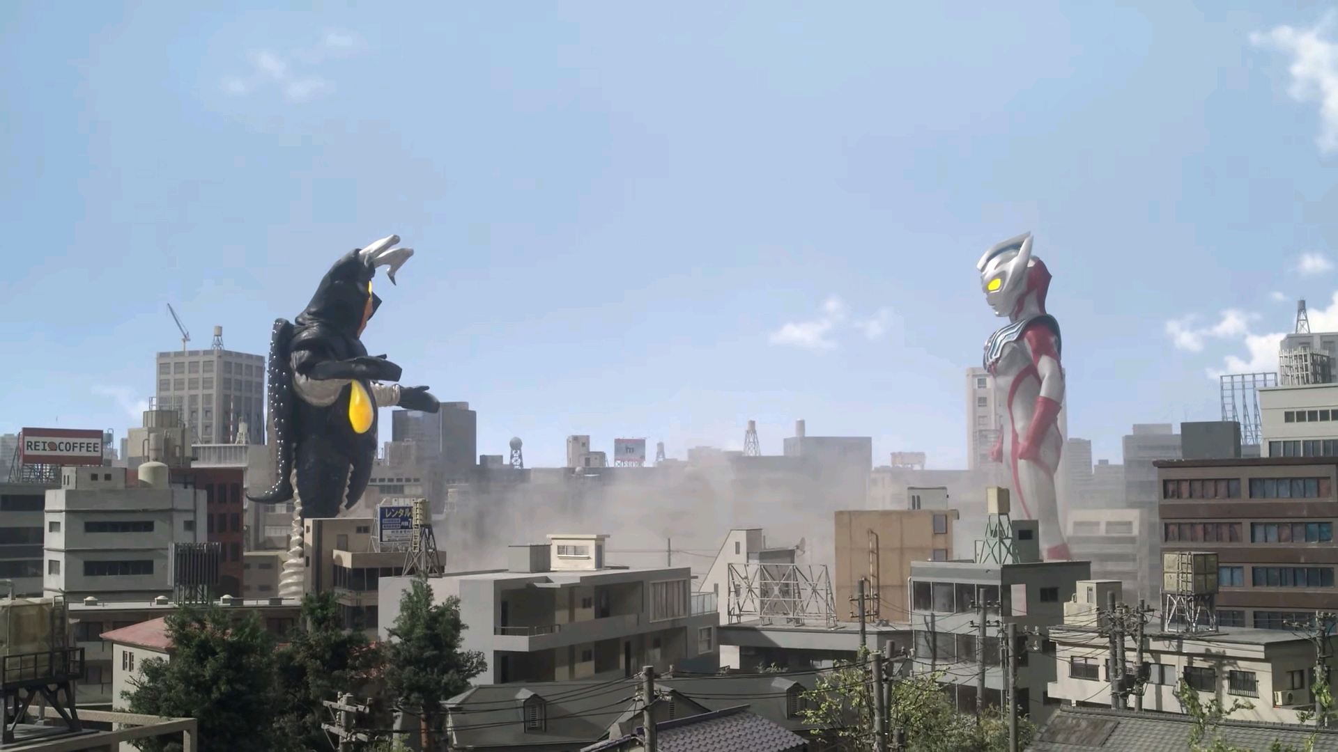 原创泰迦奥特曼老牌怪兽百慕拉和芝顿登场泰迦将芝顿一分为二