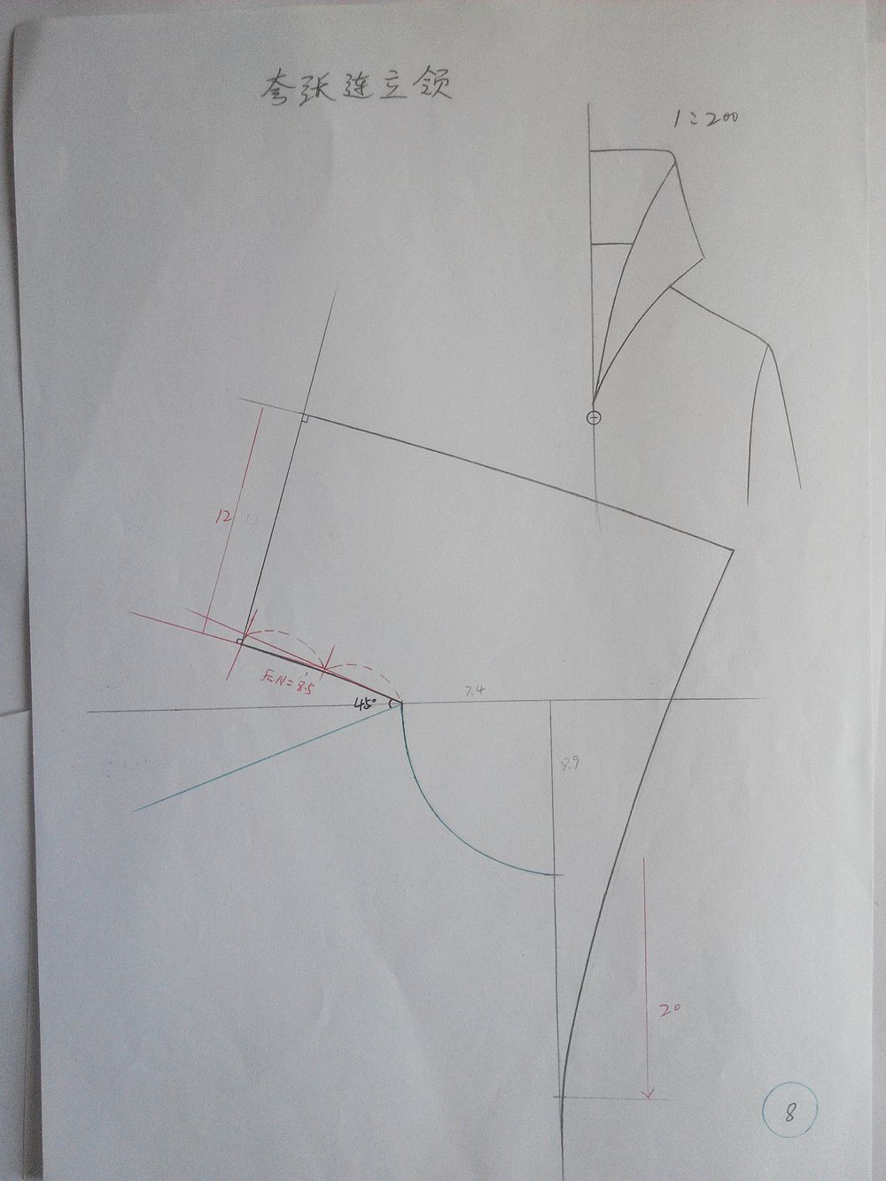 服装制作87张高清领子制版笔记