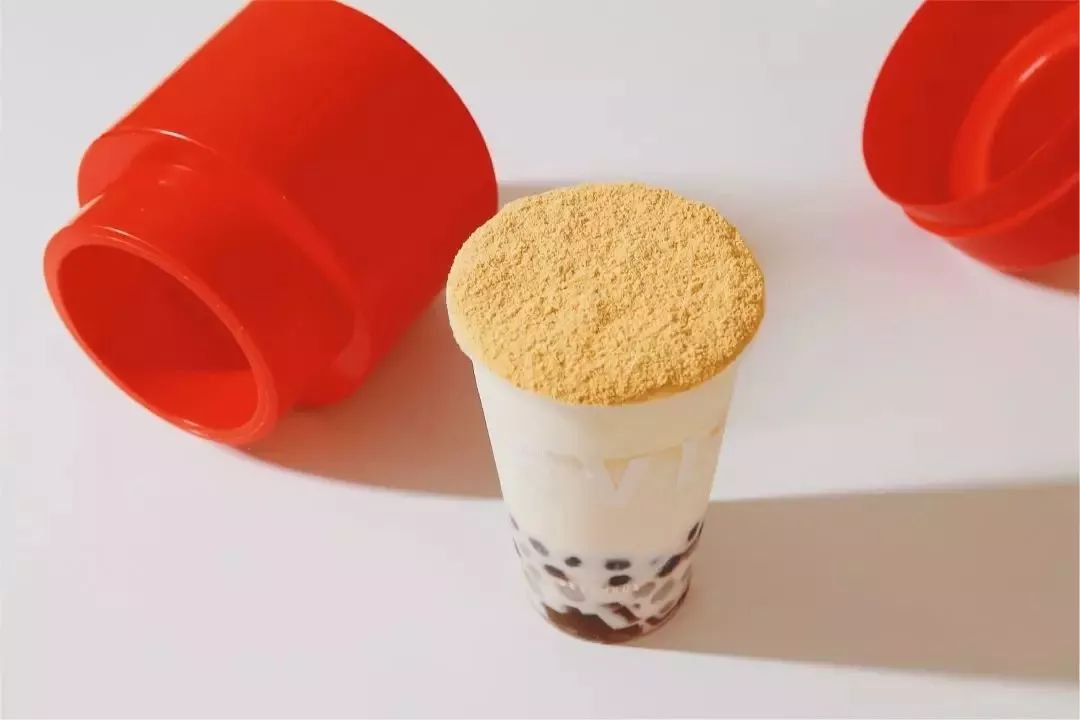 从厦门火到广州的豆乳茶带来了粉色的冬日限定