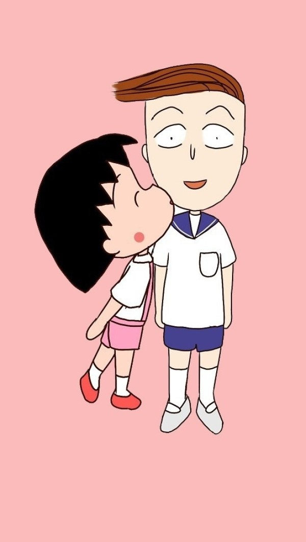 樱桃小丸子情侣头像壁纸