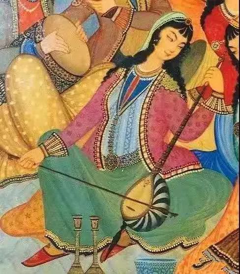 丝绸之路上,古波斯人都玩什么乐器?_西域