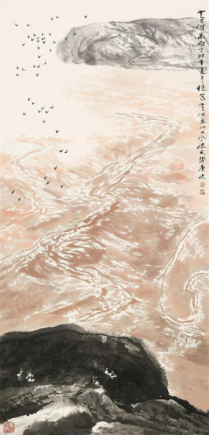 何家英一生中最重要的老师的山水画,古雅凝重!